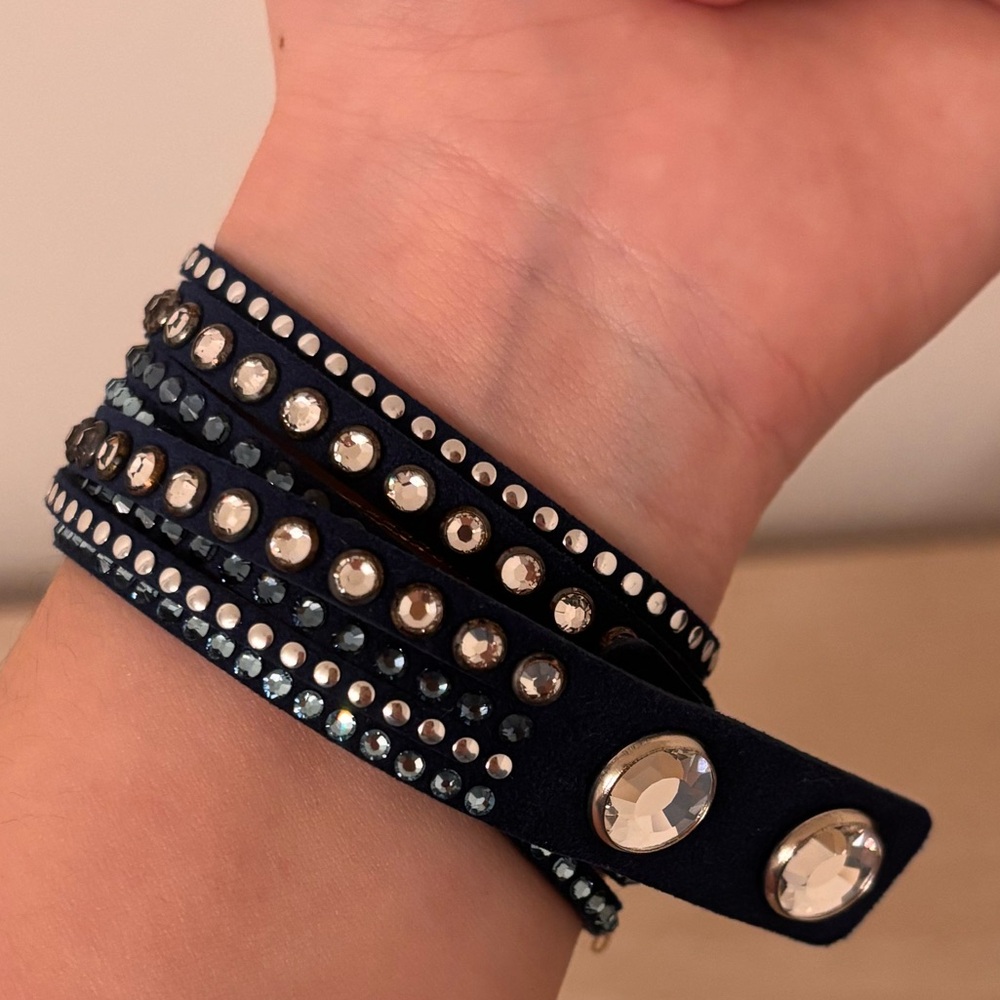 Swarovski blue wrap bracelet